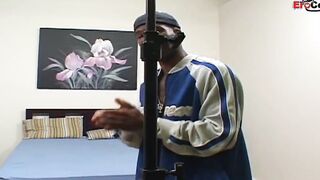 Dark Haired thot with long titties pick up from a big black cock for interracial sex
