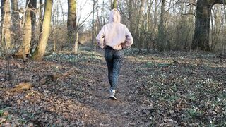 Red Head sexy Seduces Me With Her Butt While Walking into the Forest. AnnaHomeMix