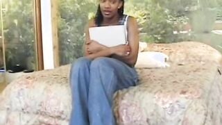 African 19 year old getting her tight twat screwed