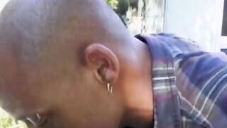African barely legal banged! inside her butt outdoor