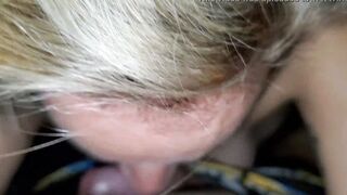 Sucking Off a stranger off until he comes down my throat