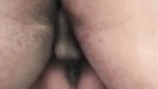 Chocolate skin honey gets fucked doggy style on the couch