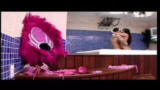Beautiful dark haired gets really soak when banged deep inside the booty