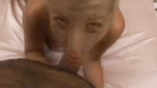 Penis hungry blonde begs for anal penetration and sperm eating