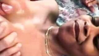 Honey skin hot with juicy melons blows and fucks white penis