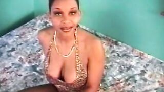 Honey skin hot with juicy melons blows and fucks white penis