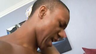 Sweet curly haired black daizy cooper pounded and facialed public