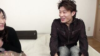 Crazy japanese barely legal gets a monstrous squirt orgasm before creampied