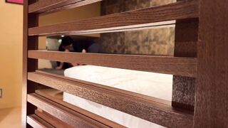 Voyeur clip that makes JD of whole body fishnet pantyhose screaming convulsions after taking a bath tub