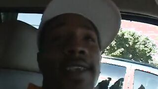 Luxurious white cunt with mouth sucks short ebony dude and takes long cock in