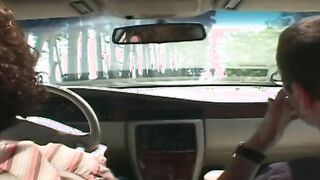 Ginger bitch inside pink seduces 2 strangers for a hardcore fucking session