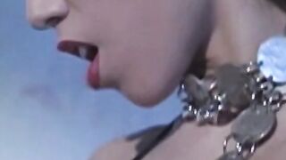 Incredible dark hair sub sluts gets her tiny vagina screwed into the cell