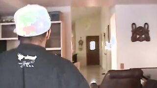 African dude gets penis blown by pretty starving white woman