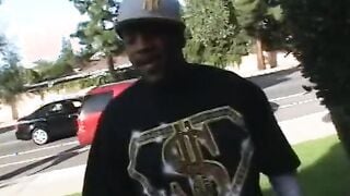 African dude gets penis blown by pretty starving white woman