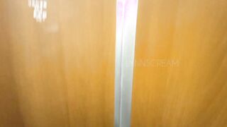 Risky outside banged at Mc Donald's WC until cum into booty - @lynnscreamreal Outside Adventures part one