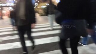 Risky outside banged at Mc Donald's WC until cum into booty - @lynnscreamreal Outside Adventures part one