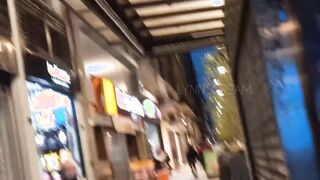 Risky outside banged at Mc Donald's WC until cum into booty - @lynnscreamreal Outside Adventures part one