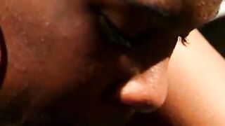 African whore with natural titted gets nailed by a african hunk