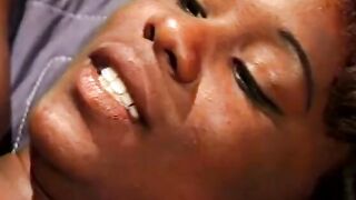 African whore with natural titted gets nailed by a african hunk