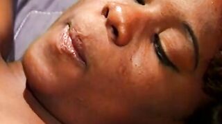 African whore with natural titted gets nailed by a african hunk