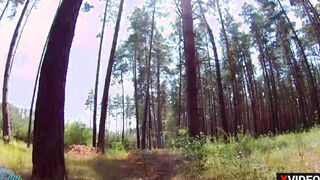 "PLEEEEEESE DON'T STOP CUM IN " MY First ONS into the forest