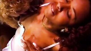 4 adorable black hotties don't waste time and enjoy Sapphic games into the jail ward