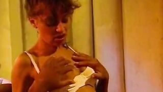 4 adorable black hotties don't waste time and enjoy Sapphic games into the jail ward