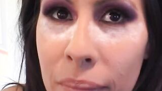 2 dark haired bimbos are rides long cock for unforgettable orgasm