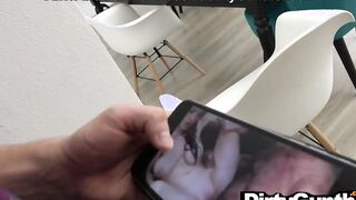 Pregnant maid watching kinky grandparents