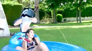 Outdoor Sex Performance - Dark Hair Carmina Ordena loves to screwed rough