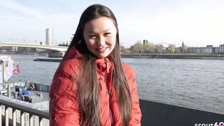 GERMAN SCOUT - HUGE CLITORIS CHINESE WOMEN LUNA FIRST RIMJOB AND FUCKED AT REAL STREET CASTING