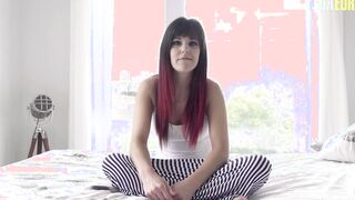 AMATEUR EUROPEAN - Ryan Bones Tease And Fucks Rough With A Newbie bimbos On Her First Porn Experience