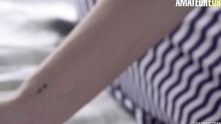 AMATEUR EUROPEAN - Ryan Bones Tease And Fucks Rough With A Newbie bimbos On Her First Porn Experience