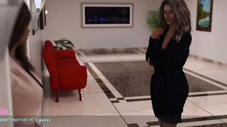 AWAM #36 Sophia and Ellie shower together