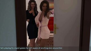 AWAM #36 Sophia and Ellie shower together