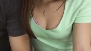 Adorable japanese 19 yo Yuno likes to got her bald vagina licked before rough fucking