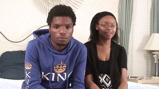 Amateur black bimbos gets banged! rough by her BF