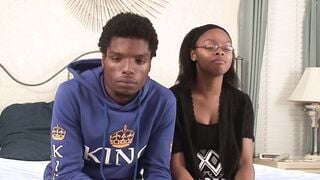 Amateur black bimbos gets banged! rough by her BF