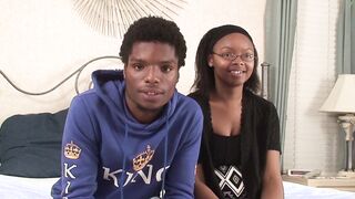 Amateur black bimbos gets banged! rough by her BF