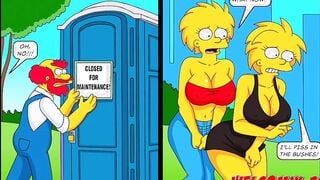 Obscene indecent assault - The Simptoons