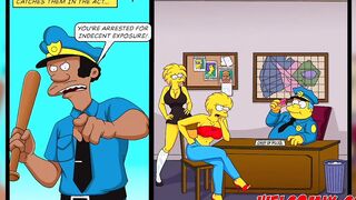 Obscene indecent assault - The Simptoons