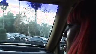 Huge butt red head popsy with long melons has her anal raised