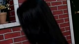Voluptuous dark haired Girl gets cock inside interesting positions into designer studio