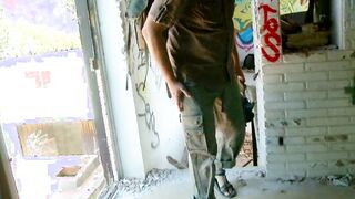 Hunter finds brand new inside an abandoned house and end up fucking