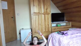 AuntJudys - Big Titted 43yo Amateur mom Wanilianna's Beauty Sweaty Workout