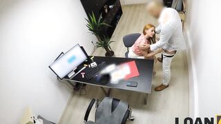 LOAN4K. cougar serves lenders dick because she is nothing but pornstar