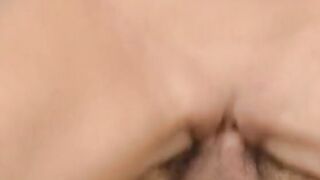 Smooth skin goddess with short blonde hair love to rides penis wildly
