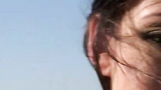 Smoking sexy dark hair needs 2 dicks and fresh air