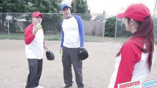 DaughterSwap3X.com - April Snow and Taylor Blake have been trying their hardest to become the incredible softball players that their stepdads know they can be