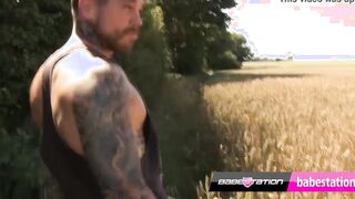 British pornstar group sex - three girls and a huge penis